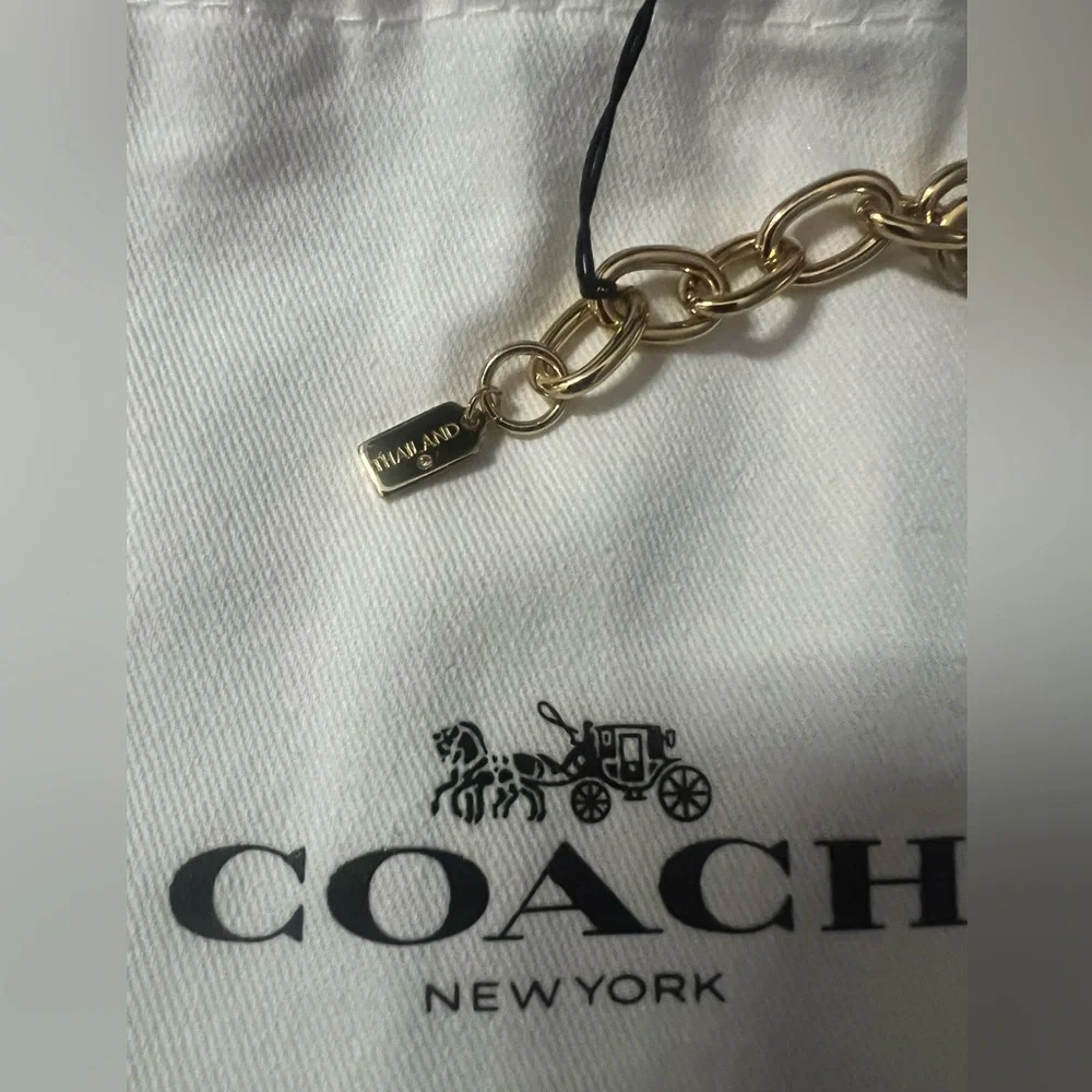 Coach Gold Chain Necklace - Picture 6 of 8